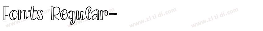 Fonts Regular字体转换 Fonts Regular字体转换